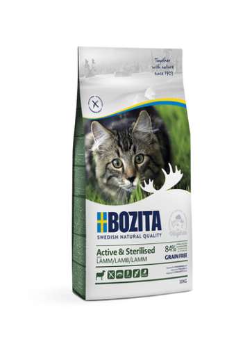 Active & Sterilized Lamb Spannmålsfritt foder för katt - 10 kg