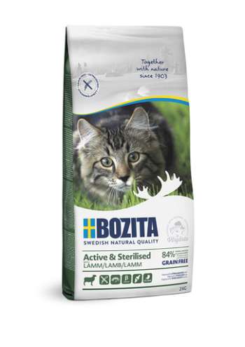 Active & Sterilized Lamb Spannmålsfritt foder för katt - 2 kg