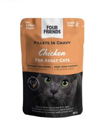Adult Chicken in Gravy Pouch Kattfoder - 24 st x 85 g