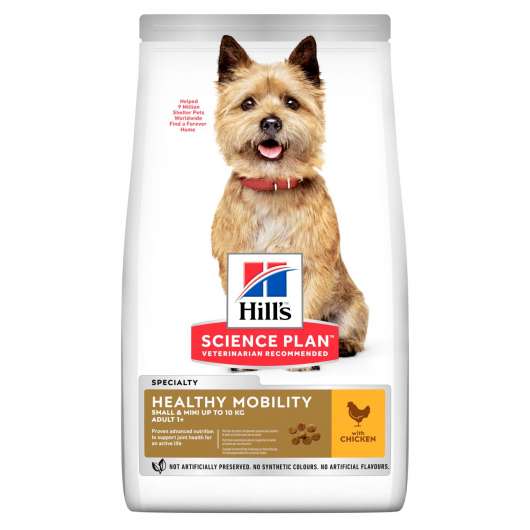 Adult Healthy Mobility Small & Mini torrfoder med kyckling Hundfoder - 1