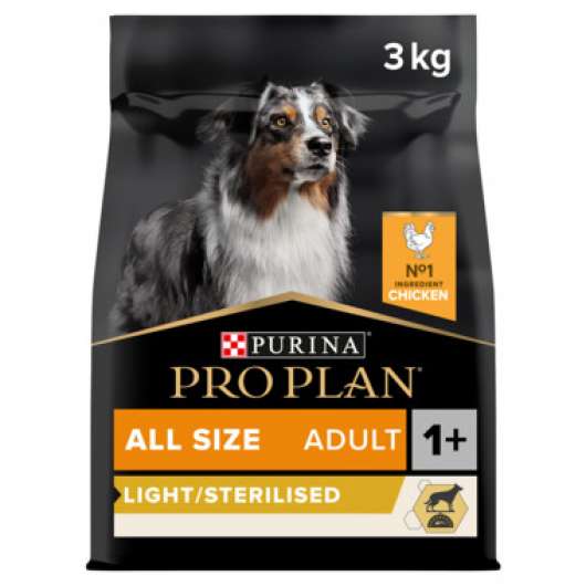 Adult Light Sterilised Chicken hundfoder - 14 kg
