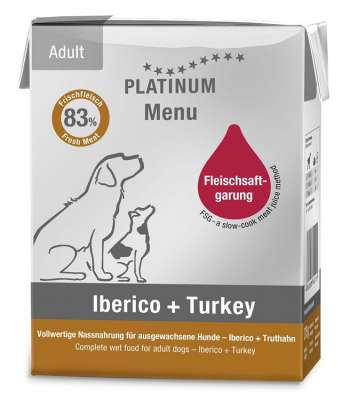 Adult Menu Iberico + Turkey Våtfoder till Hund - 12 x 375 g