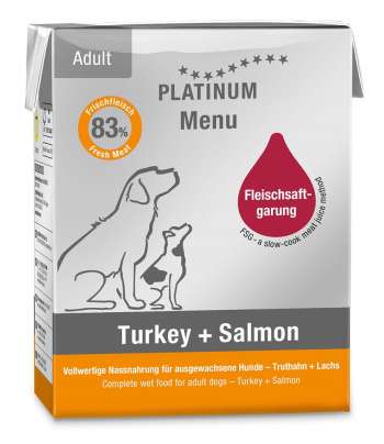Adult Menu Turkey & Salmon Våtfoder till Hund - 12 x 375 g