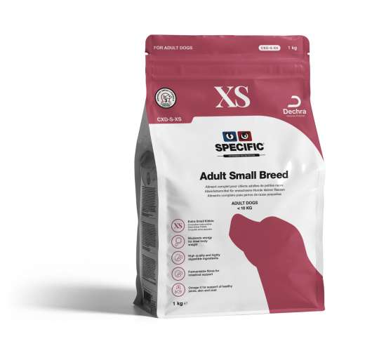 Adult small breed - extra small kibble cxd-xs hundfoder - 1 kg
