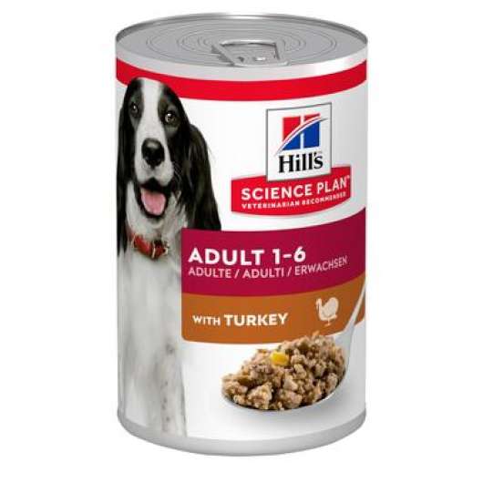 Adult våtfoder med kalkon för hund - 12 x 370 g