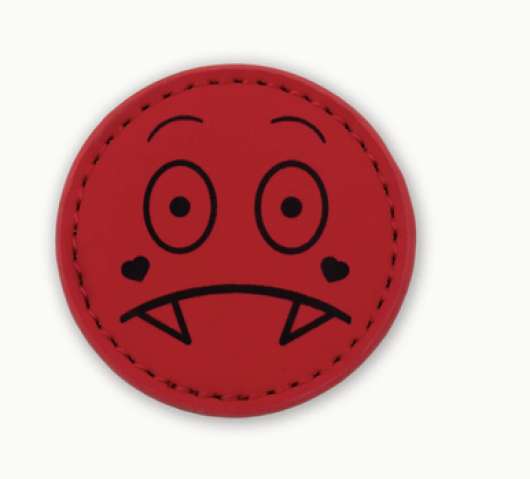 Anxious Monster Badge till Konny Collar - M / Red