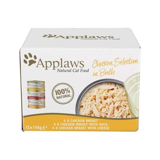 Applaws Selection in Broth Multipack Chicken 12x156 g