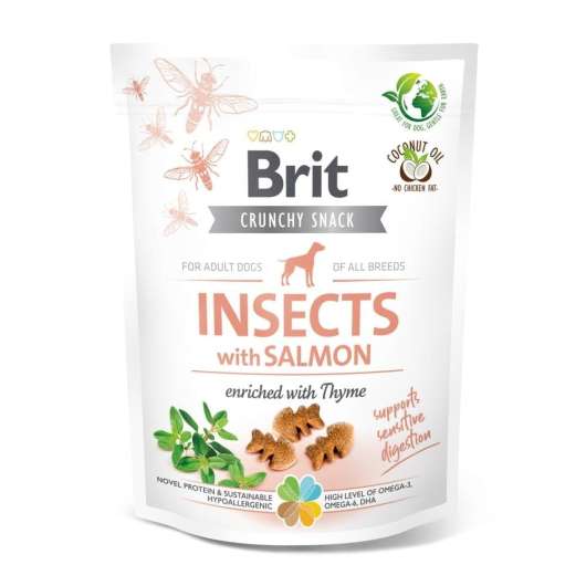 Brit Care Crunchy Snack Insects Salmon 200 g (200 g)