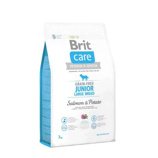 Brit Care Grain-free Junior Large Salmon & Potato (3 kg)
