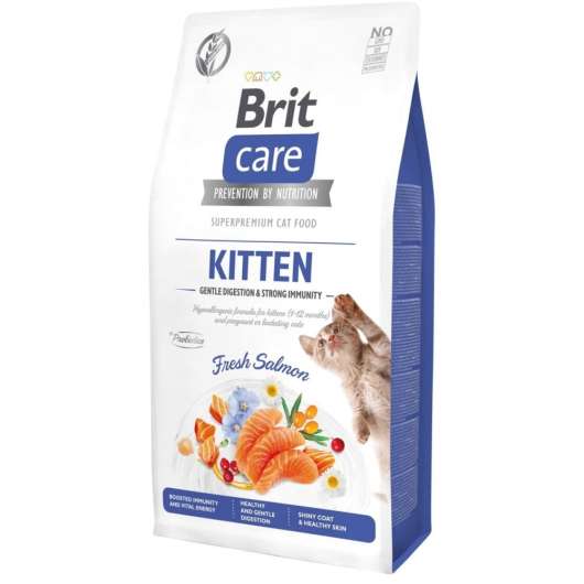 Brit care grain free kitten gentle digestion & strong immunity fresh salmon