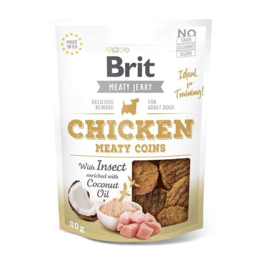 Brit Care Meaty Jerky Coins Chicken Insect