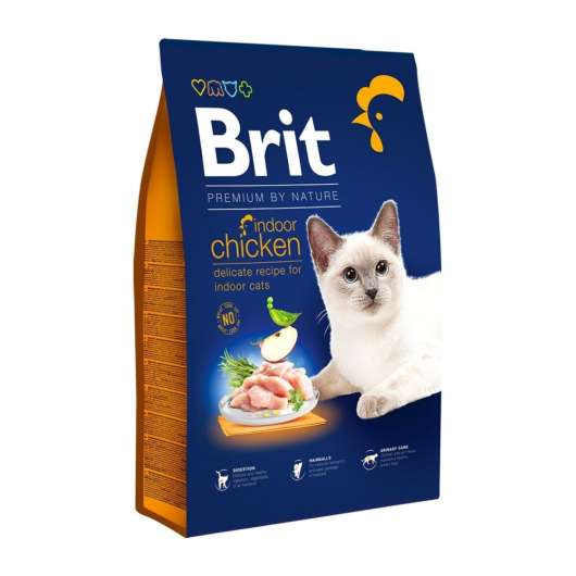 Brit Premium By Nature Cat Indoor Chicken (8 kg)