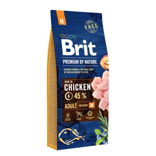 Brit Premium By Nature Dog Adult Medium Chicken 15 kg