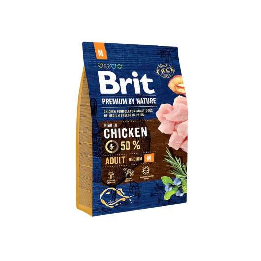 Brit Premium By Nature Dog Adult Medium Chicken (3 kg)