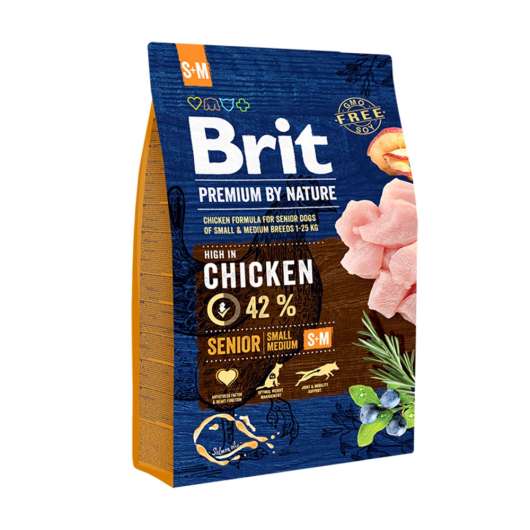 Brit Premium By Nature Dog Senior Small & Medium Chicken