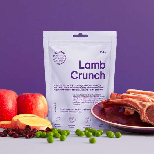 Buddy Pet Foods | Hundgodis | Lamb Crunch 150g