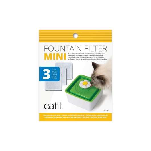 Catit Mini Flower Vattenfontän Filter 3-pack
