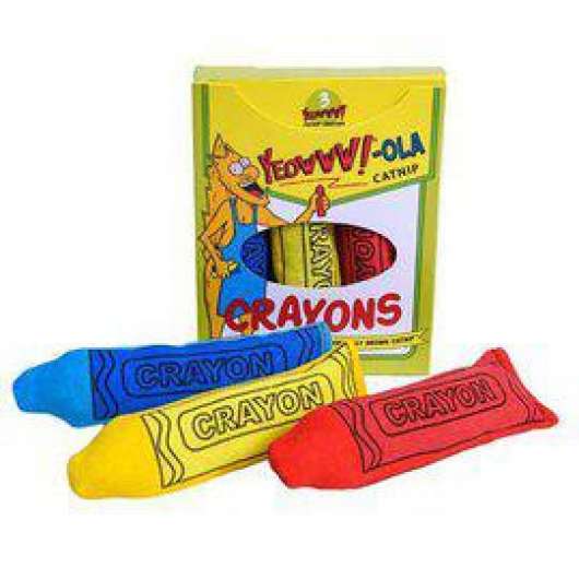 Catnip Crayon Leksak med Kattmynta - 3-Pack