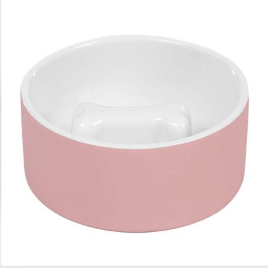 Cooling Bowl - M Slow Feed Rosa