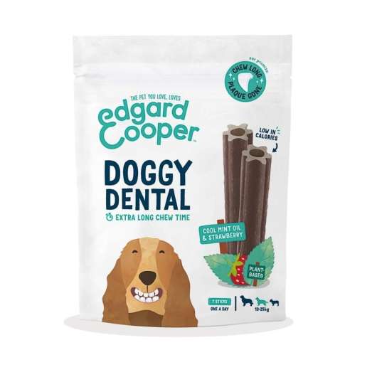 Edgard & Cooper Doggy Dental Tuggpinnar Jordgubbe & Mynta 7-pack