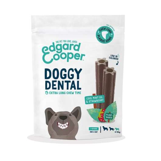 Edgard & Cooper Doggy Dental Tuggpinnar Jordgubbe & Mynta 7-pack