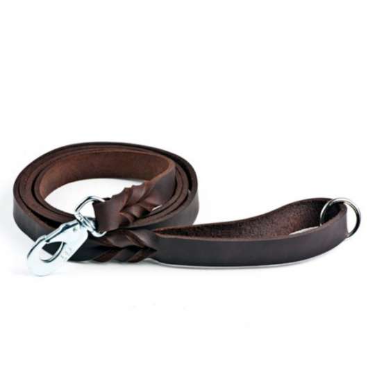 Feel Leather Braid Läderkoppel Brun (22mmx180cm)