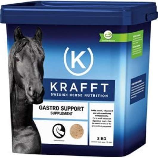 Fodertillskott Krafft Gastro Support, 3 kg