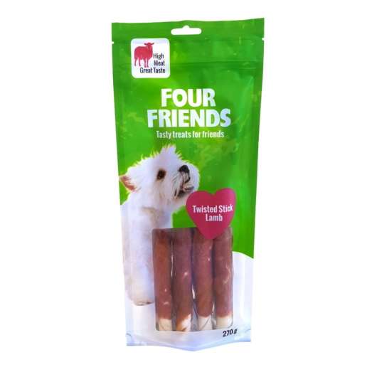 FourFriends Dog Twisted Stick Lamb 25 cm