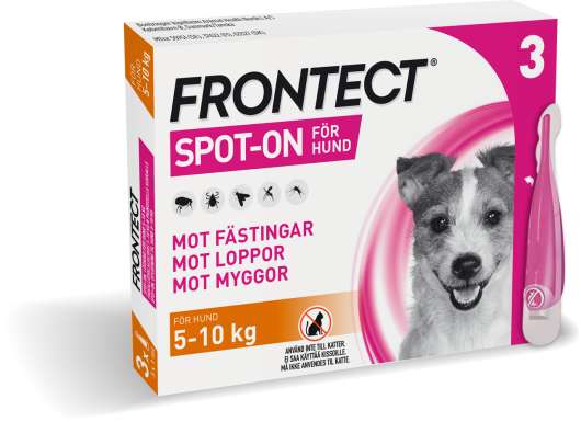 Frontect Spot-On Lösning Hund S 67,6 mg/504,8 mg  3 x 1 ml - Spot-on applikator, 3 st (3 x 1 ml)