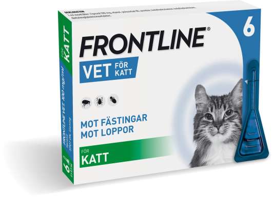 Frontline Vet - Spot-on Lösning för Katt 100 mg/ml 6 x 0