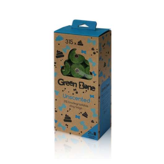 Green Bone Bajspåsar Oparfymerad Refill (315-pack)