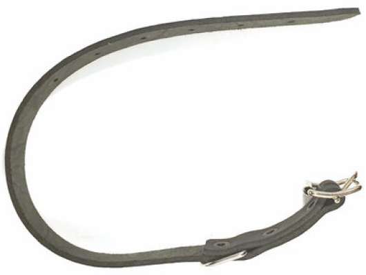 Halsband i Garvat Läder - Brunt 65 cm x 18 mm