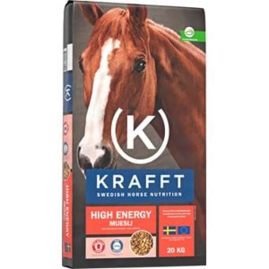 Hästfoder Krafft High Energy Muesli, 20 kg