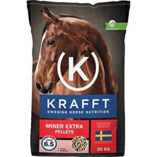 Hästfoder Krafft Miner Extra Pellets, 20 kg