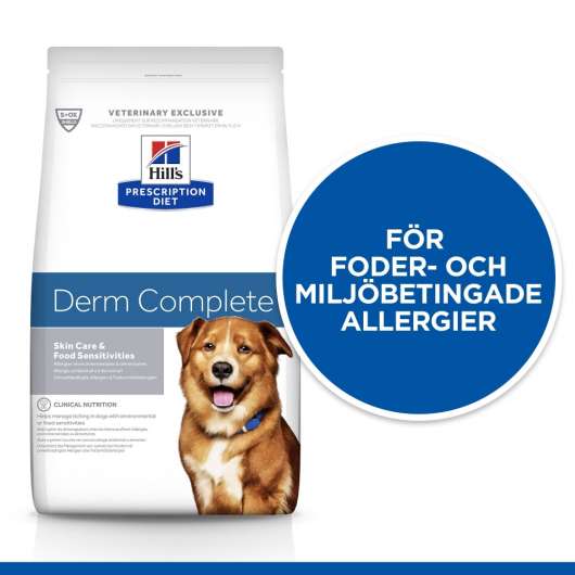 Hill's Prescription Diet Canine Derm Complete Skin Care & Food Sensitivities (5 kg)