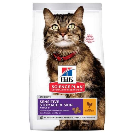 Hill's Science Plan Cat Adult Sensitive Stomach & Skin Chicken
