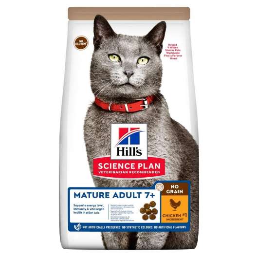 Hill's Science Plan Cat Mature No Grain med Kyckling 1