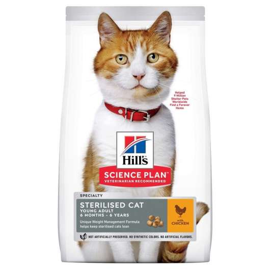 Hill's Science Plan Cat Young Adult Sterilised Chicken (15 kg)