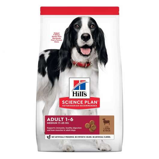 Hill's Science Plan Dog Adult Medium Lamb & Rice