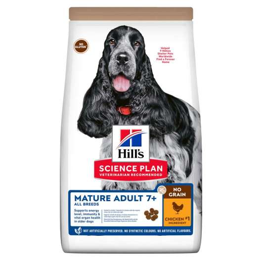 Hill's Science Plan Dog Mature No Grain med Kyckling