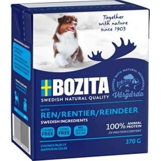 Hundfoder Bozita Tetra Recart Ren, 370 g