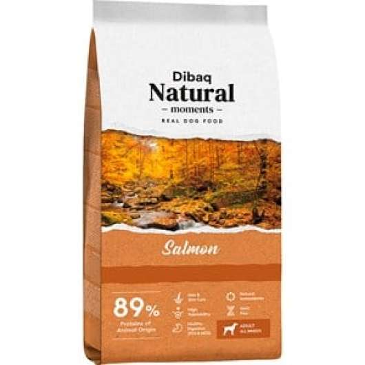 Hundfoder Dibaq Natural Moments All Age/Breed Salmon, 15kg