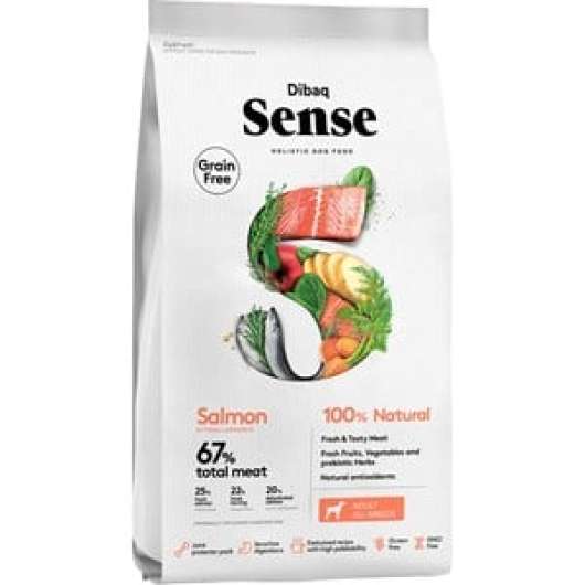 Hundfoder Dibaq Sense Grain Free Adult All Breeds Salmon, 12 kg