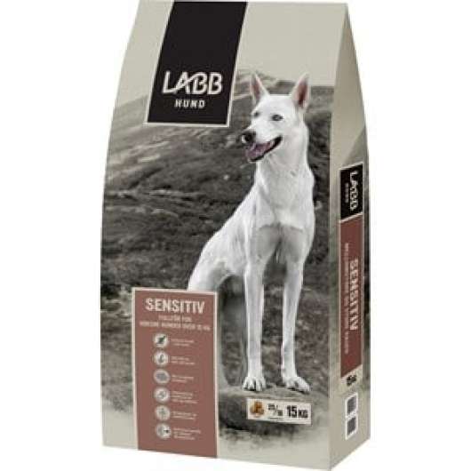 Hundfoder Labb Sensitiv Mellanstora och Stora raser, 15 kg