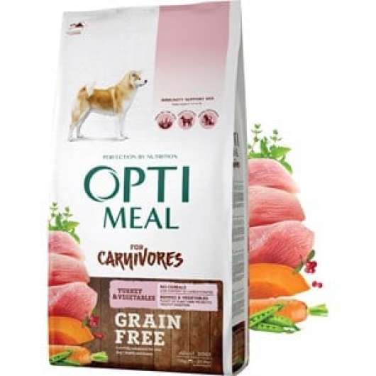 Hundfoder Optimeal Adult & Senior All Breeds Grain Free Turkey & Veggies, 10kg