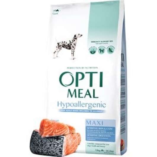Hundfoder Optimeal Adult & Senior Medium & Maxi Breed Hypoallergenic Salmon 12kg