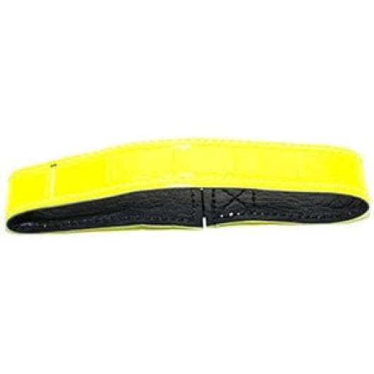 Hundhalsband Reflex med resår, gul 30 cm
