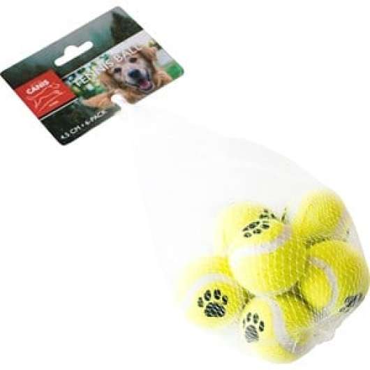 Hundleksak Party Pets Tennisboll, 6-pack