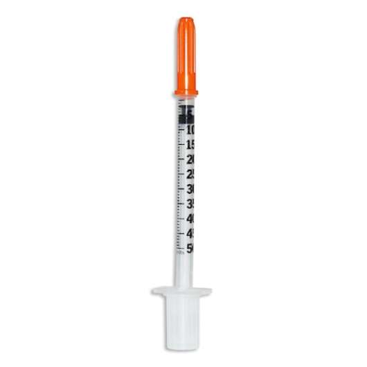 Insulinspruta 100IE 0,5ml med kanyl 0,3x8 mm /100 st