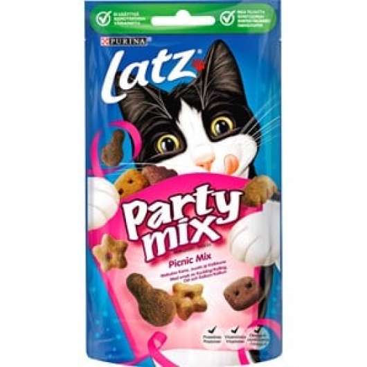 Kattgodis Latz PartyMix Picnic Mix, 60 g